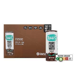 Raw C Sparkling Coconut Water Infused With Chocolate