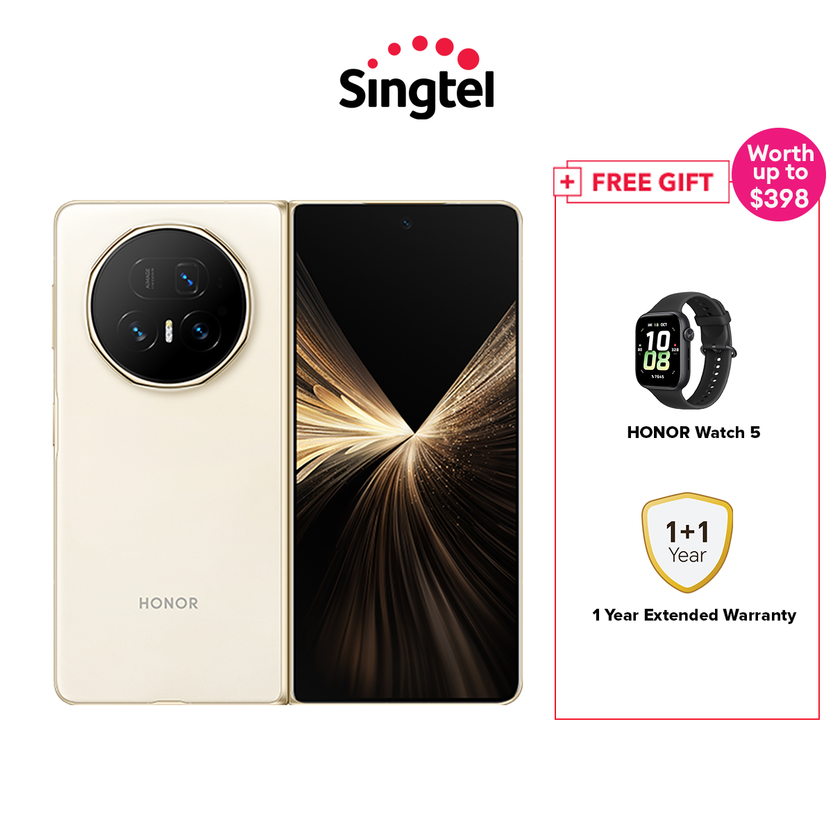 HONOR MAGIC V5 Warm White 16-521GB