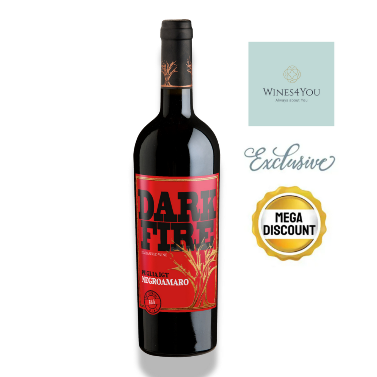 Dark Fire Negroamaro Puglia IGT Italy Red Wine Dark Fire Negroamaro Puglia IGT Italy Red Wine