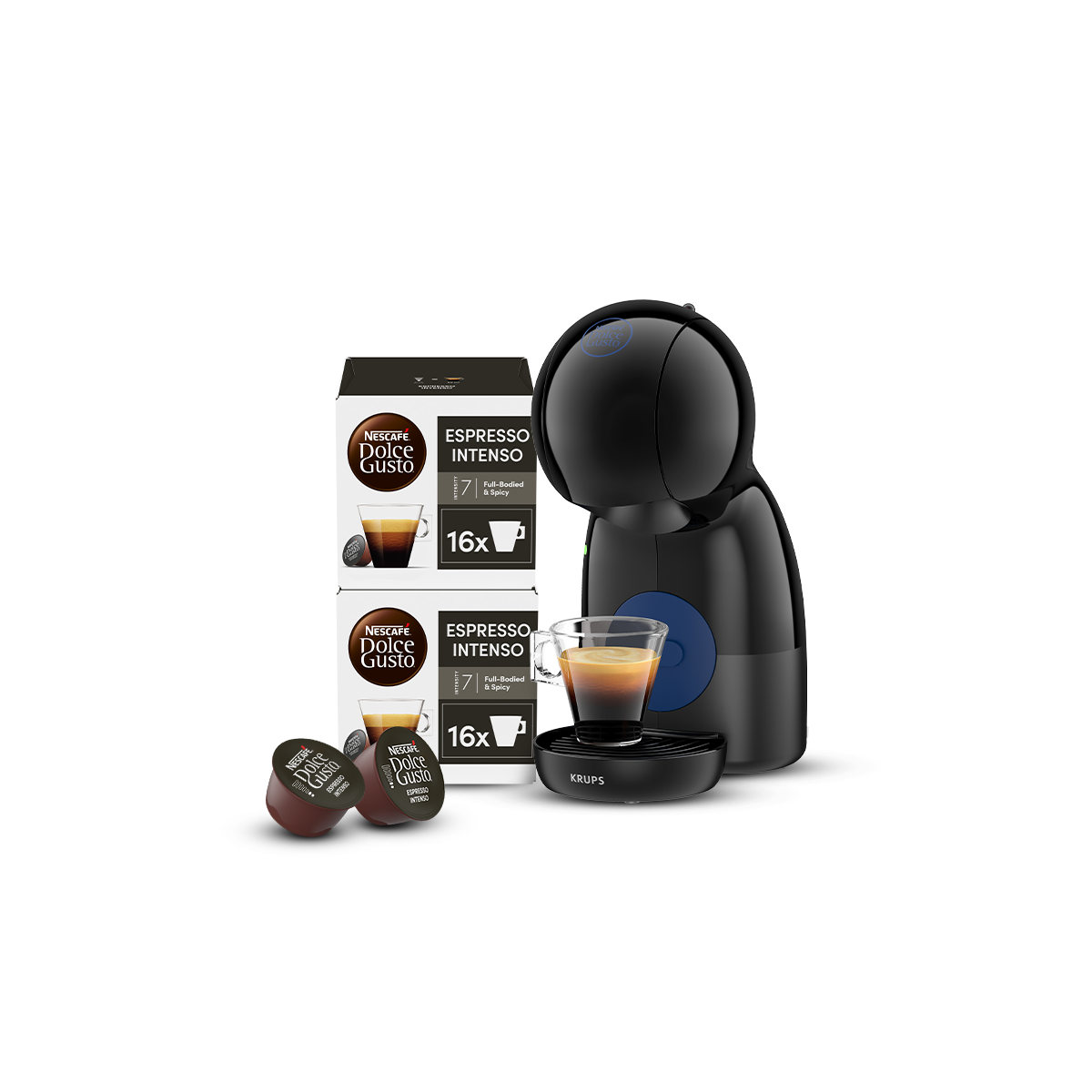 Nescafe Dolce Gusto Piccolo XS Coffee Machine & Capsule Set