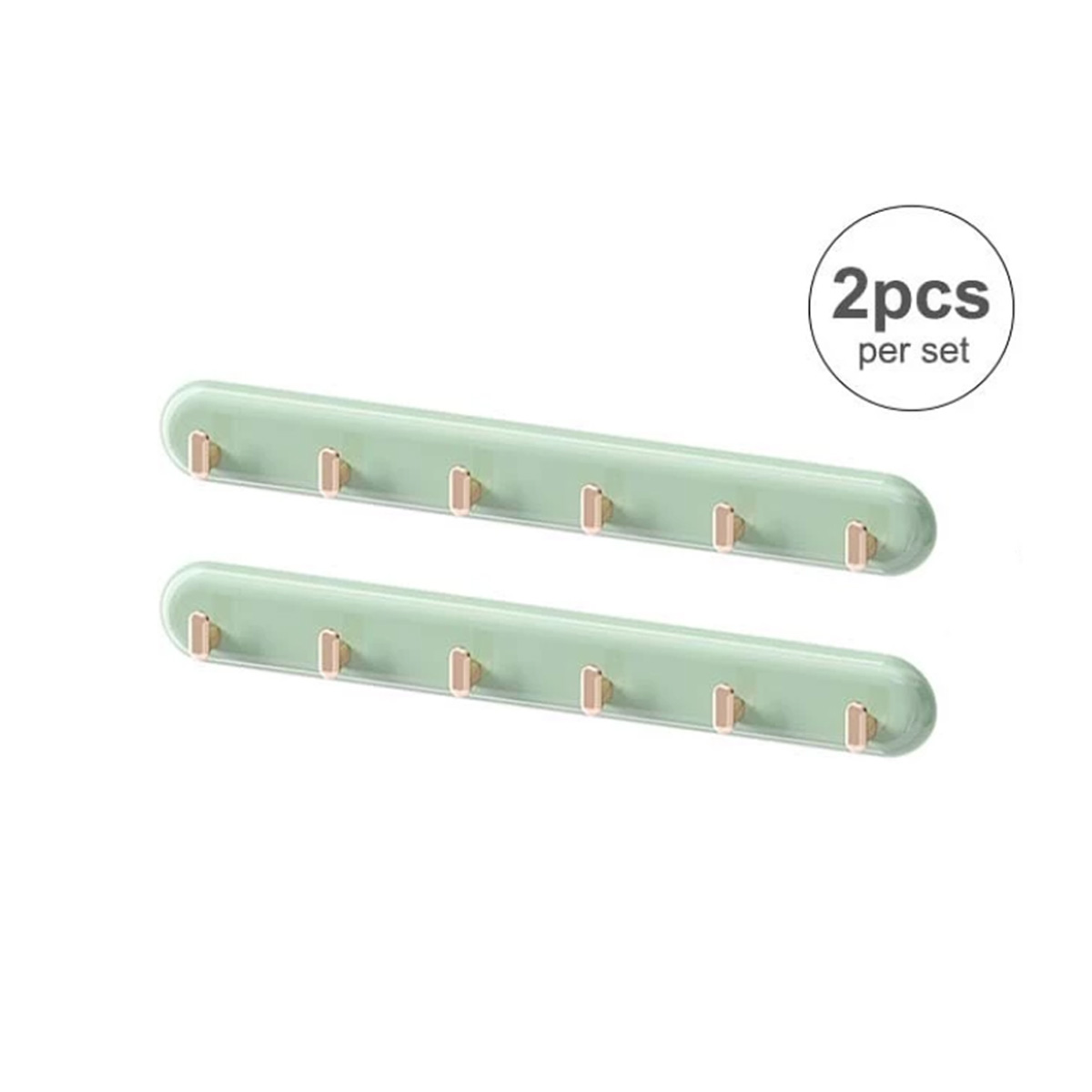Sweet Home Multifunctional Light Luxury Row Hooks - Green