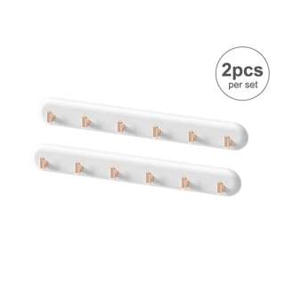 Sweet Home Multifunctional Light Luxury Row Hooks - White