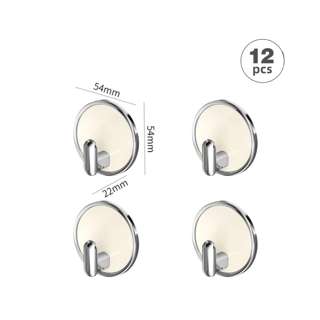 Sweet Home Light Luxury Round Hook Set - Cream White