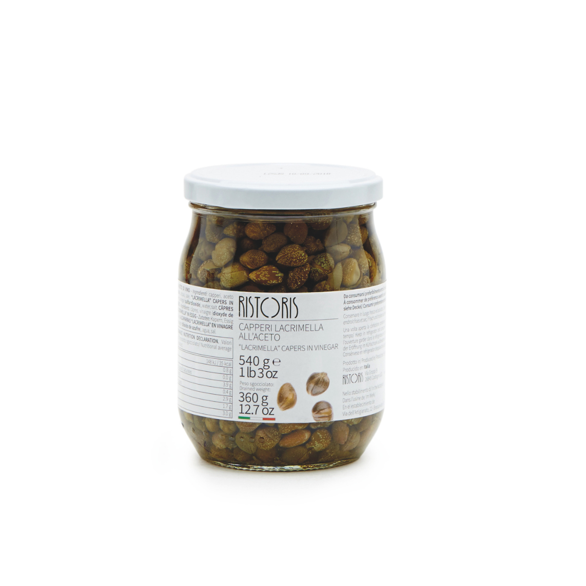 Ristoris Gourmet Capers In Vinegar
