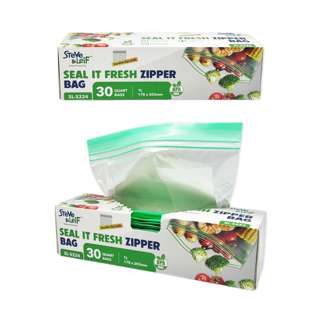 Steve & Leif Resealable Double Zipper Bag - Quart