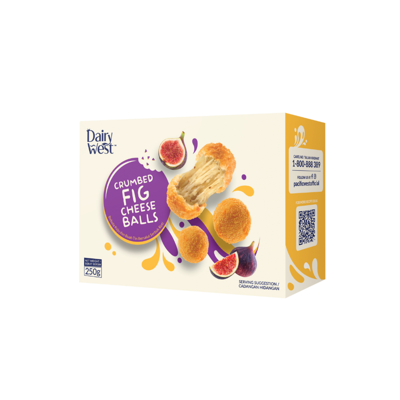 Dairy West Frozen Food - Crumbed Fig Cheese Balls Dairy West Frozen Food - Crumbed Fig Cheese Balls