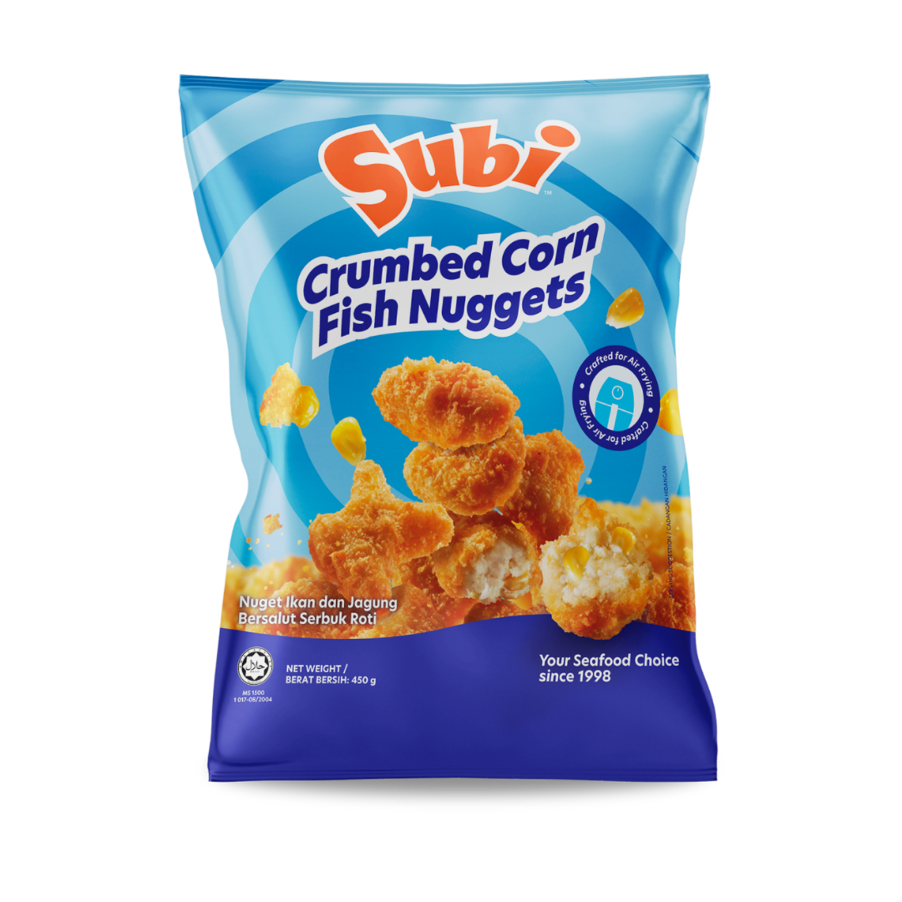 Subi Frozen Seafood - Crumbed Corn Fish Nuggets