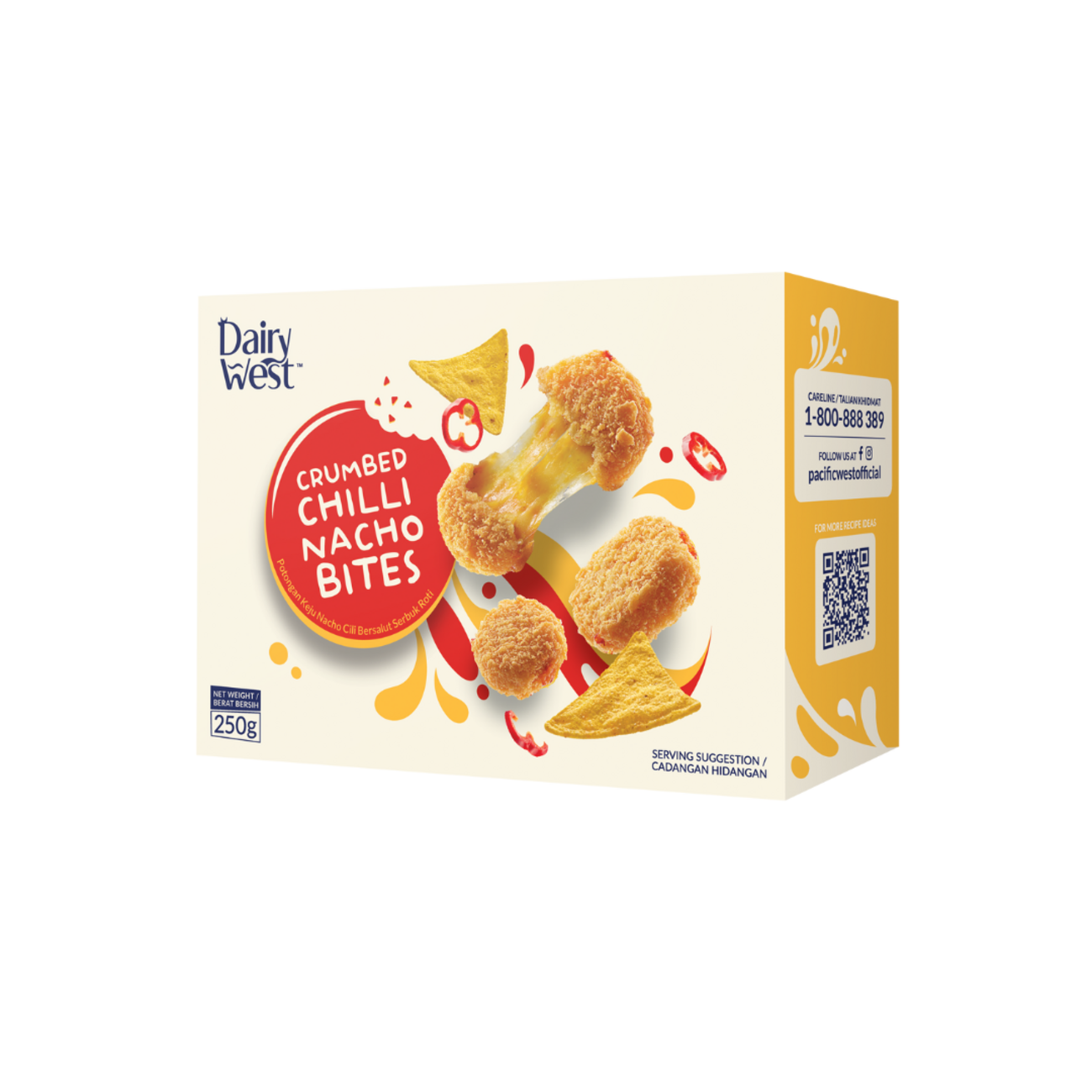 Dairy West Frozen Food - Crumbed Chilli Nacho Bites Dairy West Frozen Food - Crumbed Chilli Nacho Bites