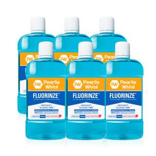 Pearlie White Fluorinze Antibacterial Fluoride Mouth Rinse