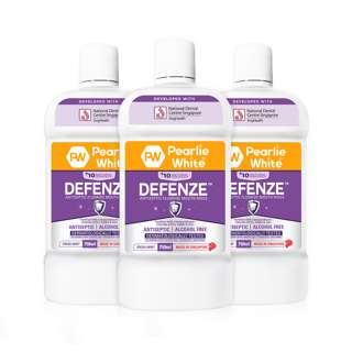 Pearlie White Defenze Antiseptic Fluoride Mouth Rinse