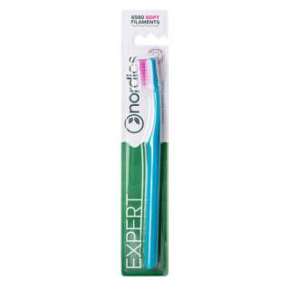 Nordics Adult Expert Curve Toothbrush Soft Filaments Purple