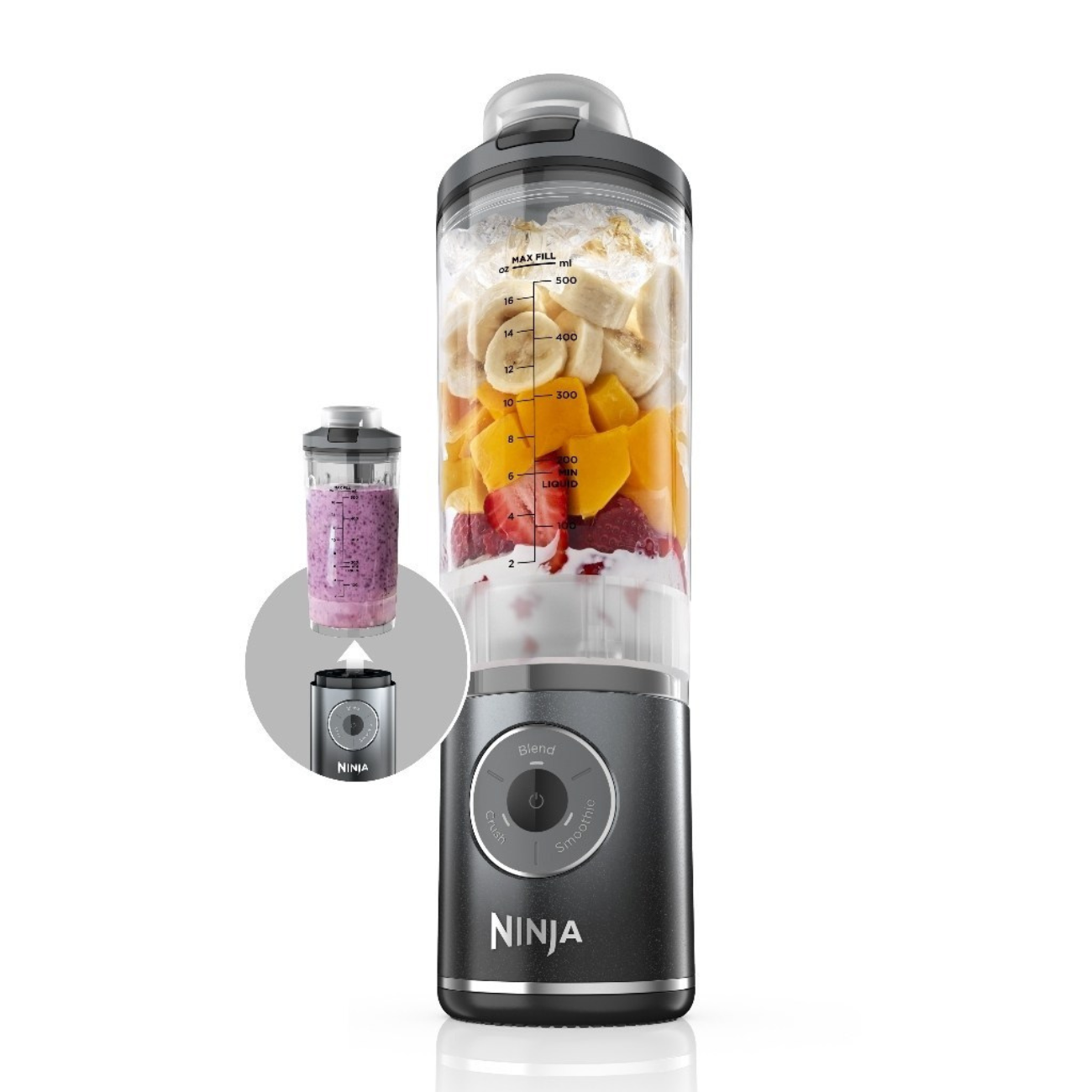 Ninja Blast Max Portable Blender 650ml - Sea Glass (BC251