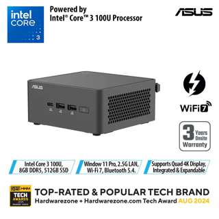 ASUS NUC 15 Pro U3-100U Intel Graphics 8G 512GB Win 11 Pro ASUS NUC 15 Pro U3-100U Intel Graphics 8G 512GB Win 11 Pro