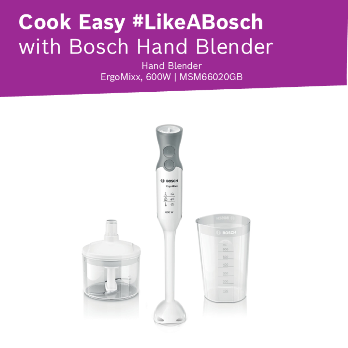 Bosch Hand Blender Food Preparation Set