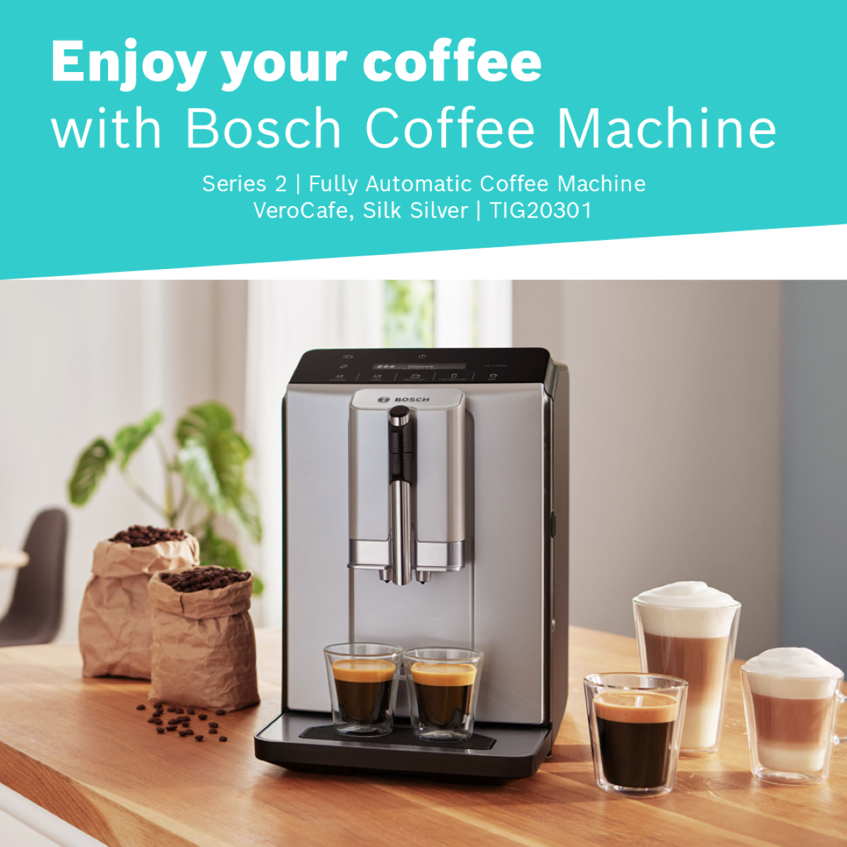 Bosch Fully Automatic Free Standing Coffee Machine