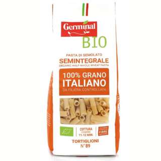 Organic Half-Whole Wheat Pasta - Tortiglioni Organic Half-Whole Wheat Pasta - Tortiglioni