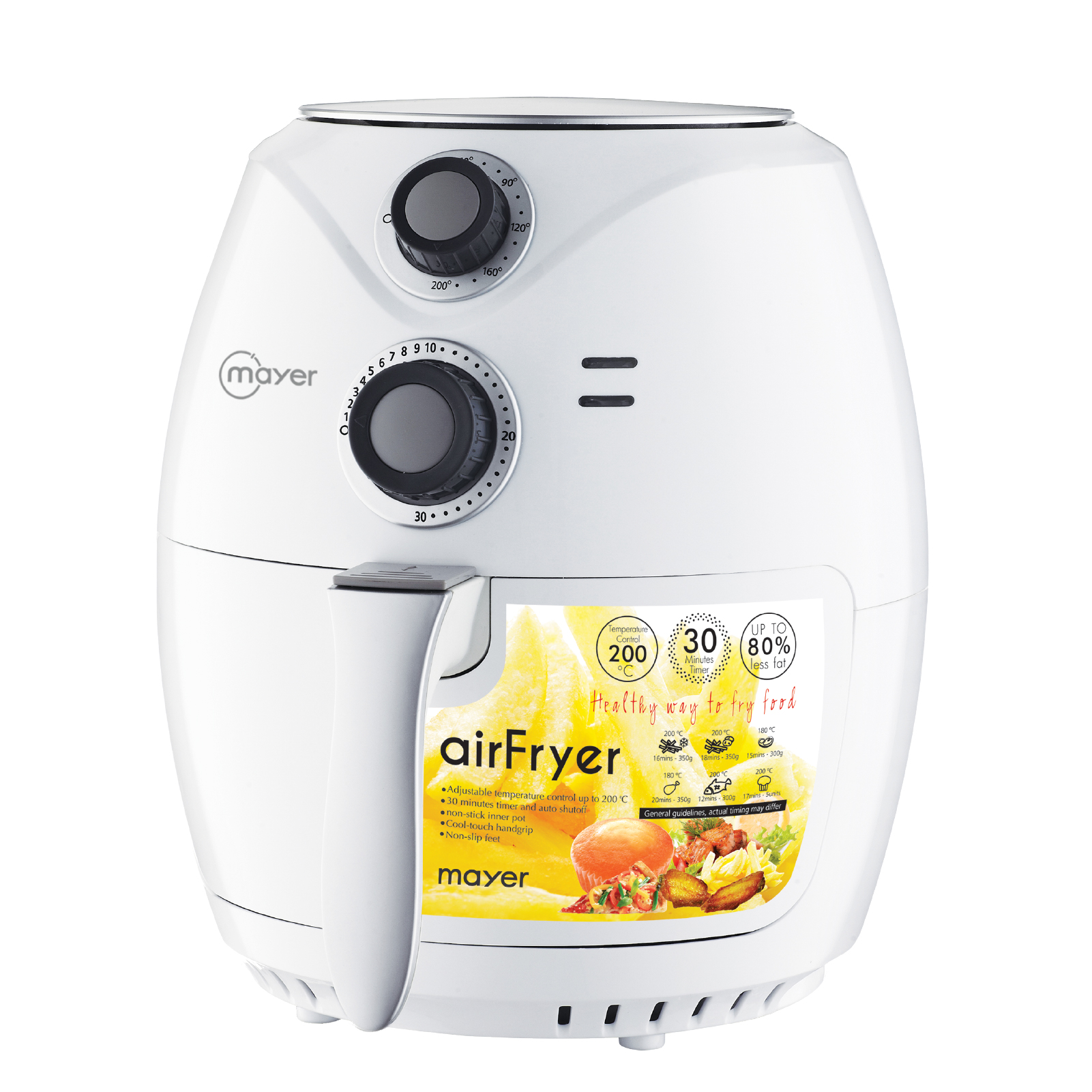 Bruno Glass Air Fryer Ivory | NTUC FairPrice