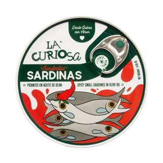 La Curiosa Spicy Small Sardines In Olive Oil - 14 to 16 pcs La Curiosa Spicy Small Sardines In Olive Oil - 14 to 16 pcs