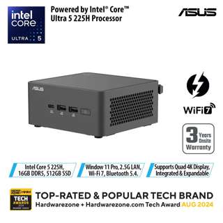 ASUS NUC 15 Pro U5-225H Intel Arc 16G (8*2) 512GB Win 11 Pro ASUS NUC 15 Pro U5-225H Intel Arc 16G (8*2) 512GB Win 11 Pro