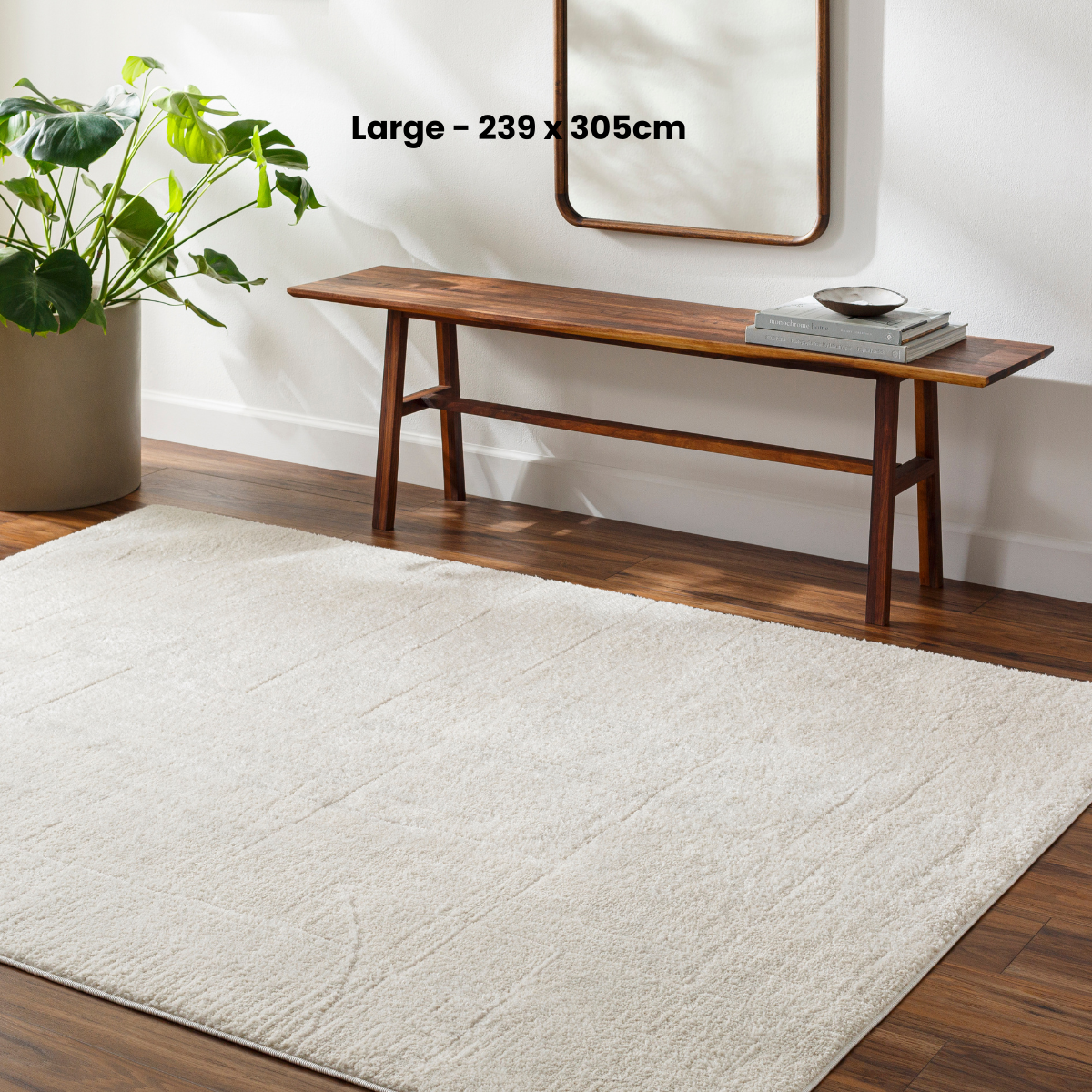 Son & Bear Adler In Geometric Rug - Ivory - Large Son & Bear Adler In Geometric Rug - Ivory - Large