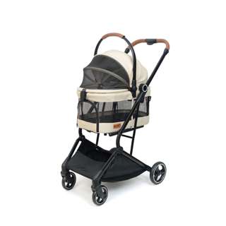 Ni Pet T300 Mesh Detachable Pet Stroller (Beige)