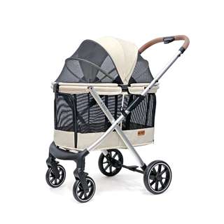 Ni Pet X100 Jumbo Quickfold Pet Stroller (Beige) Ni Pet X100 Jumbo Quickfold Pet Stroller (Beige)