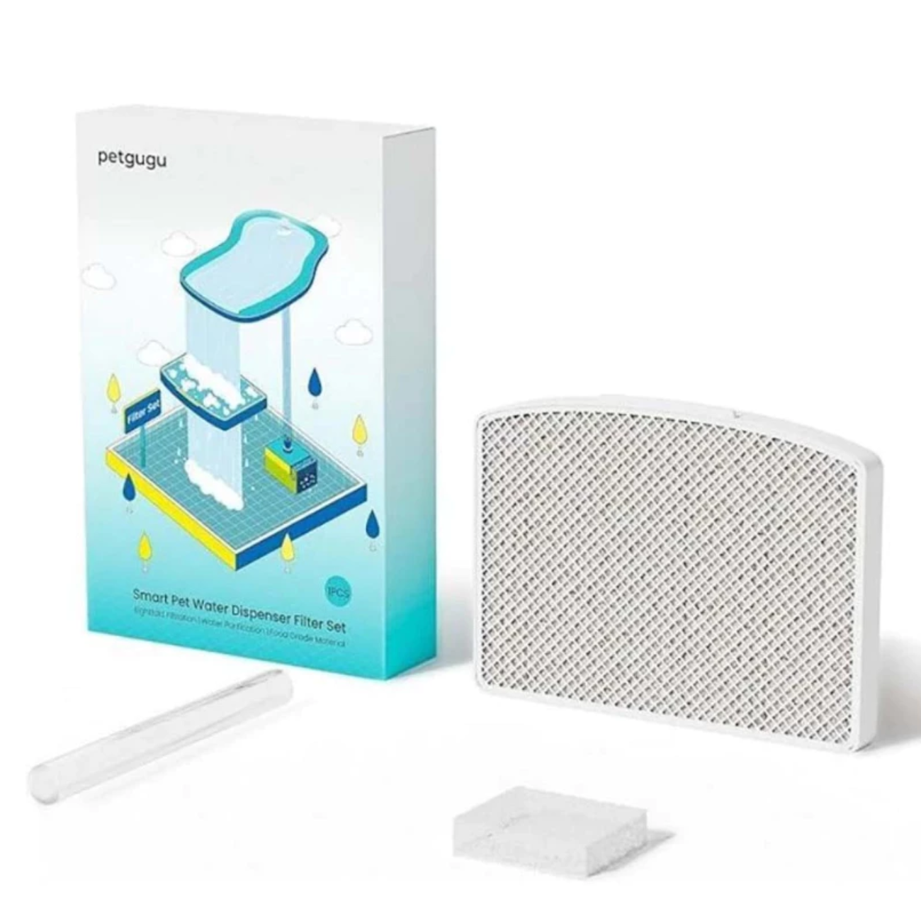 Petgugu Smart Pet Water Fountain Dispenser Filter Set Petgugu Smart Pet Water Fountain Dispenser Filter Set