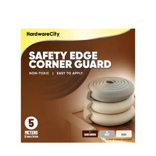 HardwareCity Safety Edge Corner Guard - Dark Brown (5m) HardwareCity Safety Edge Corner Guard - Dark Brown (5m)
