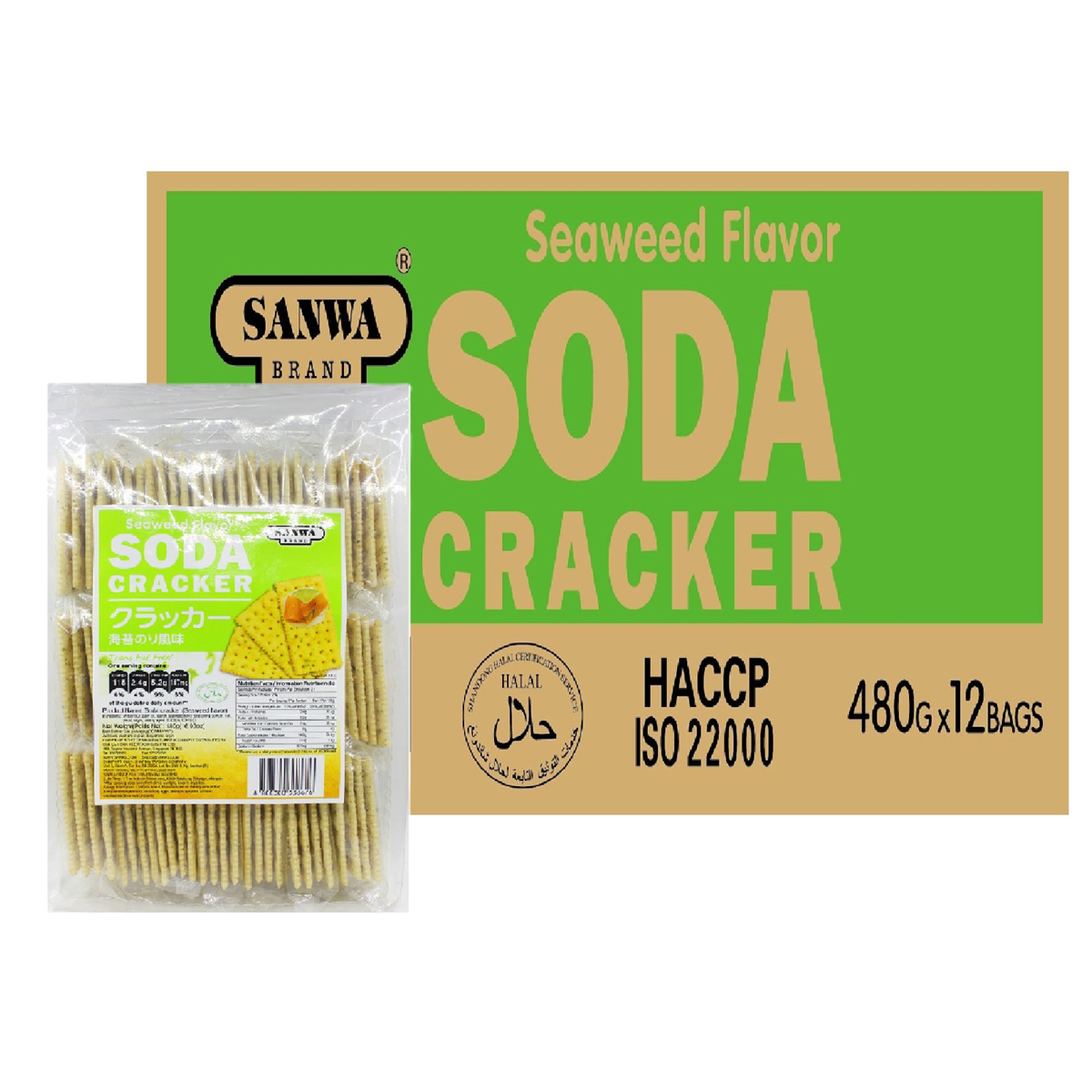 Sanwa Soda Cracker (Seawed) - Carton Sanwa Soda Cracker (Seawed) - Carton