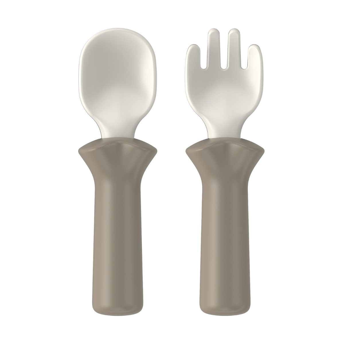 MODU'I Silicone Spoon/Fork Set - Beige
