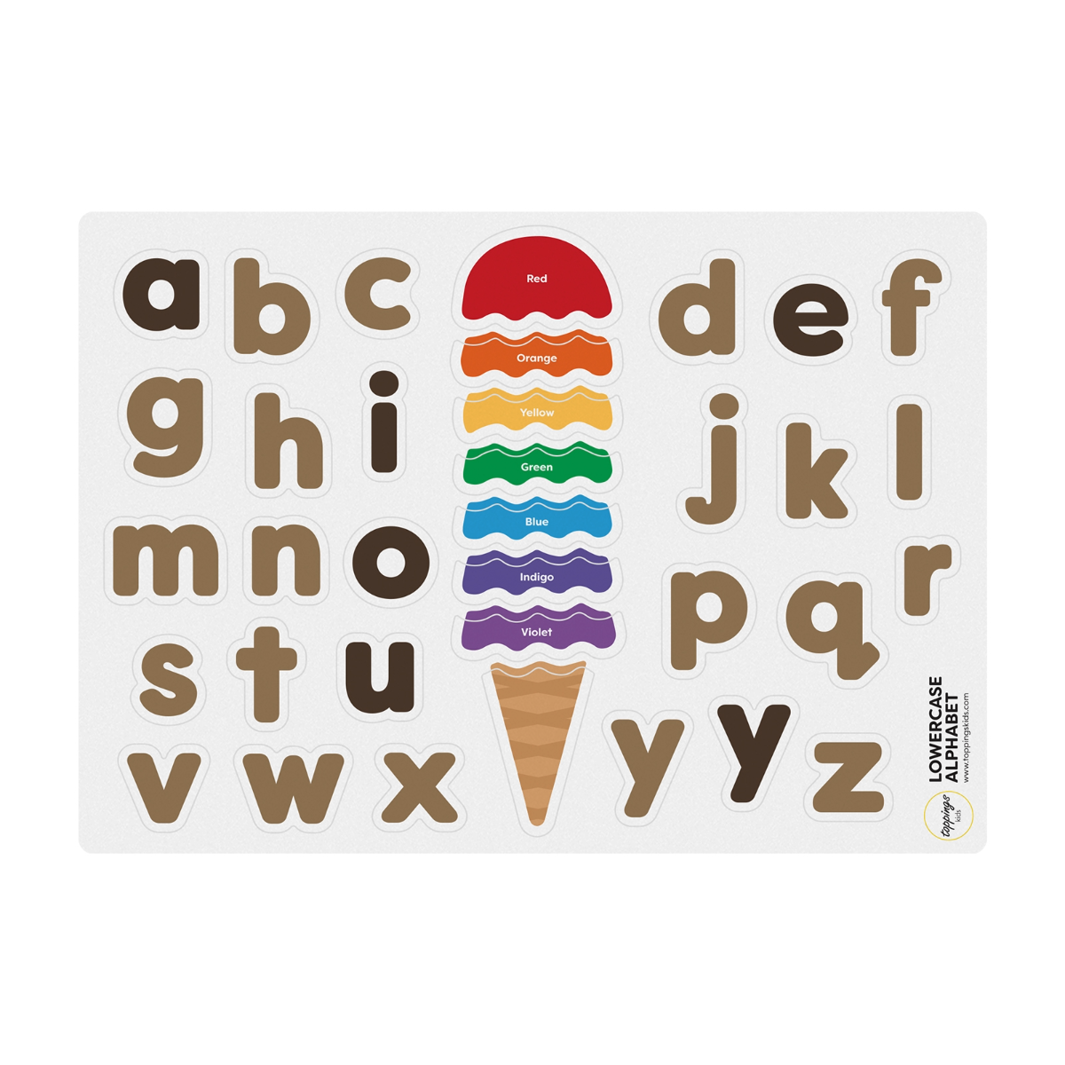ToppingsKids TOKI Alphabet Magnets - Lowercase ToppingsKids TOKI Alphabet Magnets - Lowercase