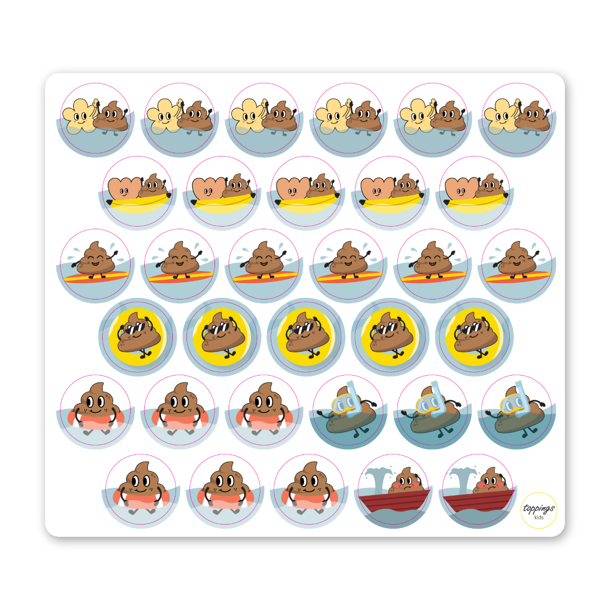 ToppingsKids TOKI Magic Sticker - My Potty Buddy