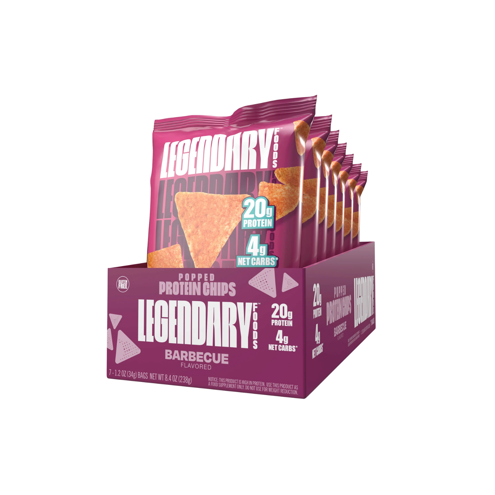Legendary Protein Popped Chips High Protein - BBQ