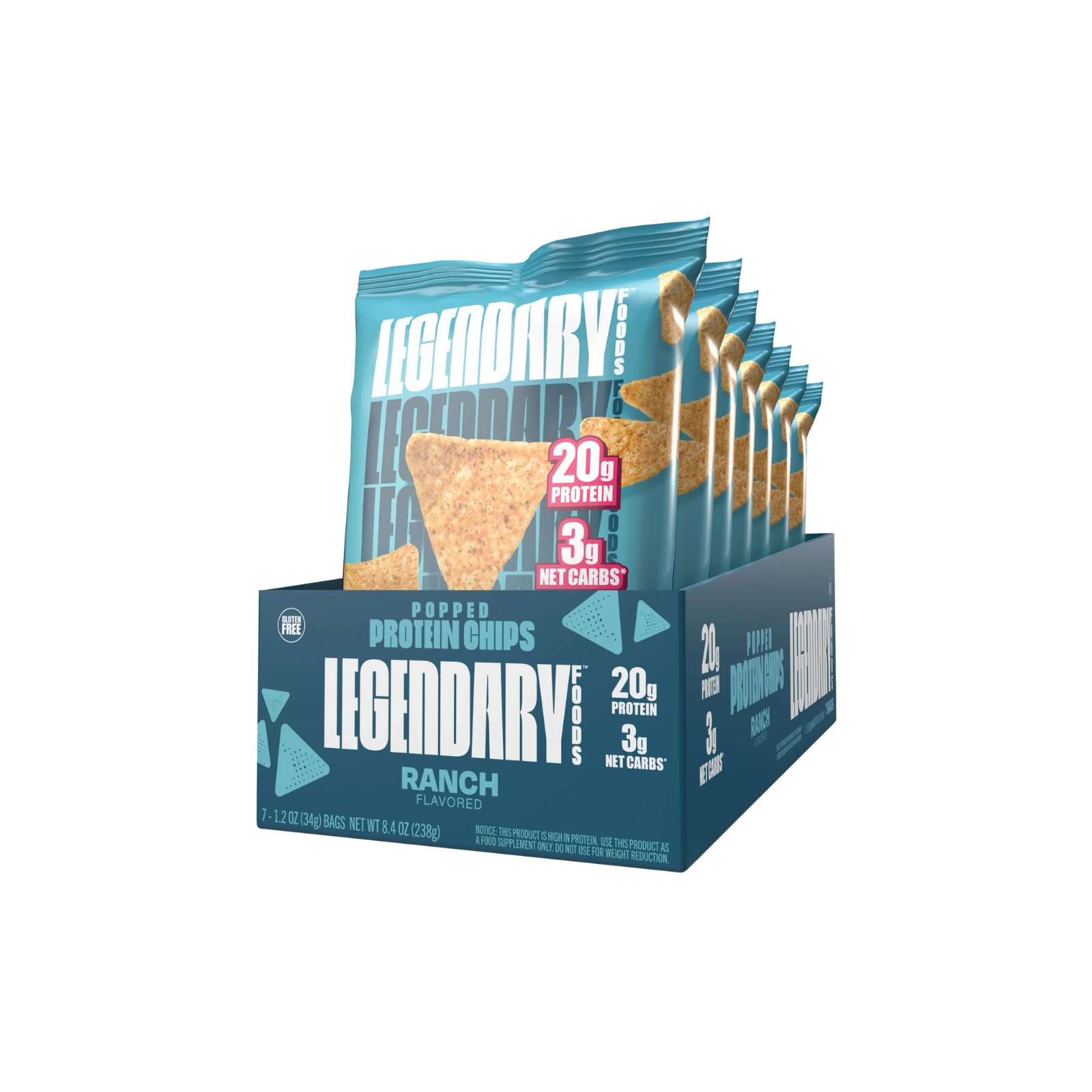 Legendary Protein Popped Chips High Protein - Ranch