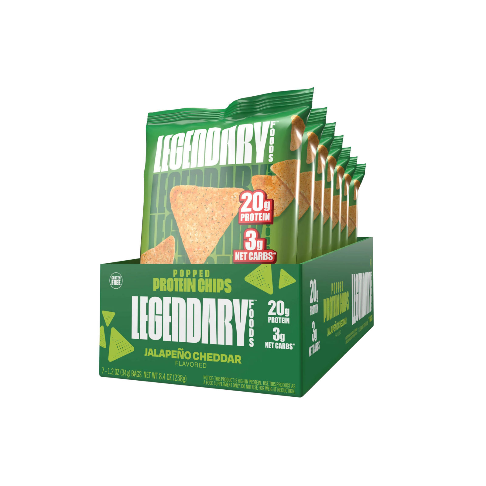 Legendary Protein Popped Chips High Protein Jalapeno
