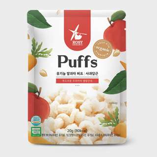 Rosy Organic Organic Rice Puffs - Apple Carrot