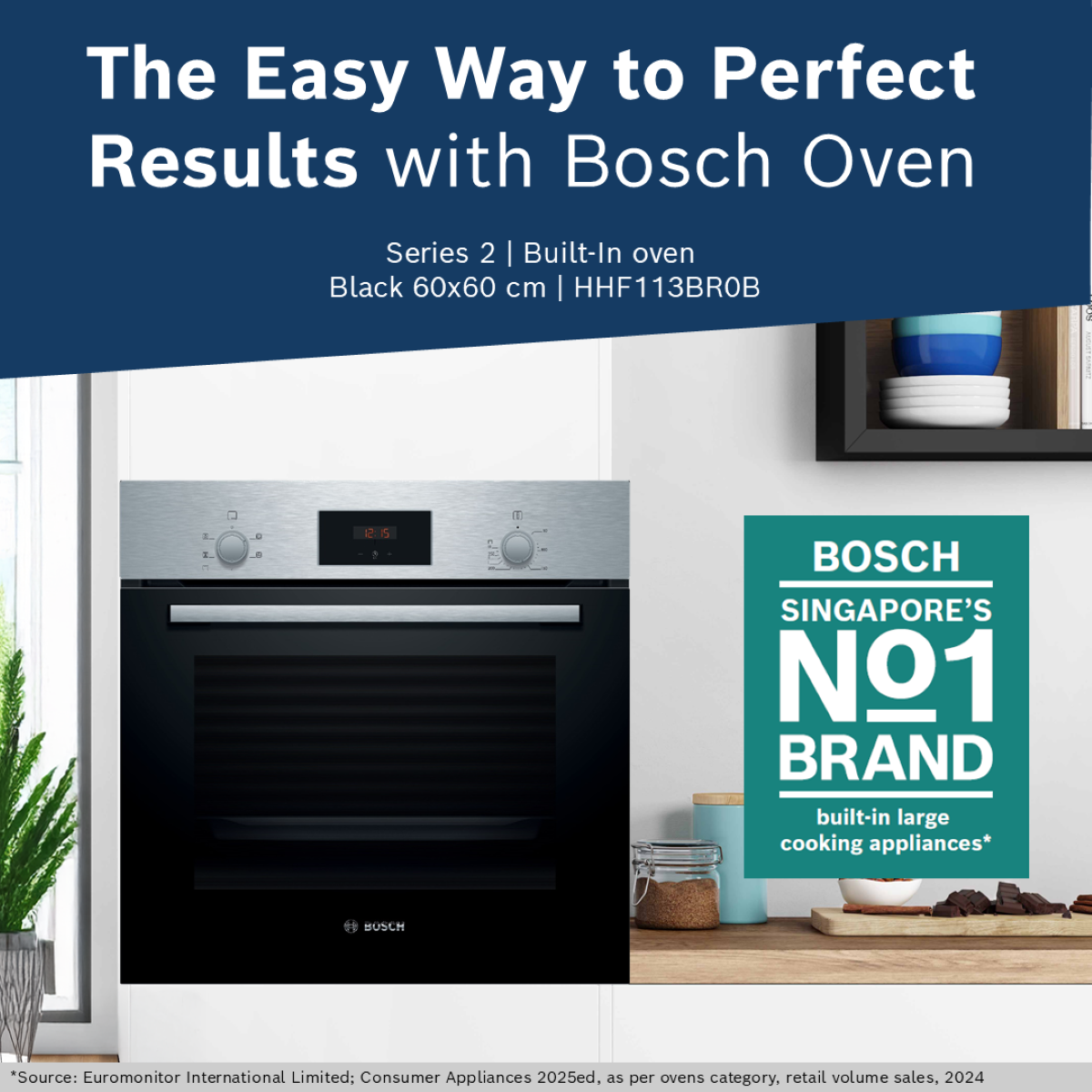 Bosch HHF113BR0B Built In Convection Oven - Stainless Steel Bosch HHF113BR0B Built In Convection Oven - Stainless Steel