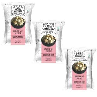 Mr Makhana Popped Lotus Seeds - Himalayan Salt & Pepper