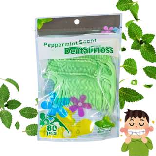 Camime Dental Floss Picks - Peppermint