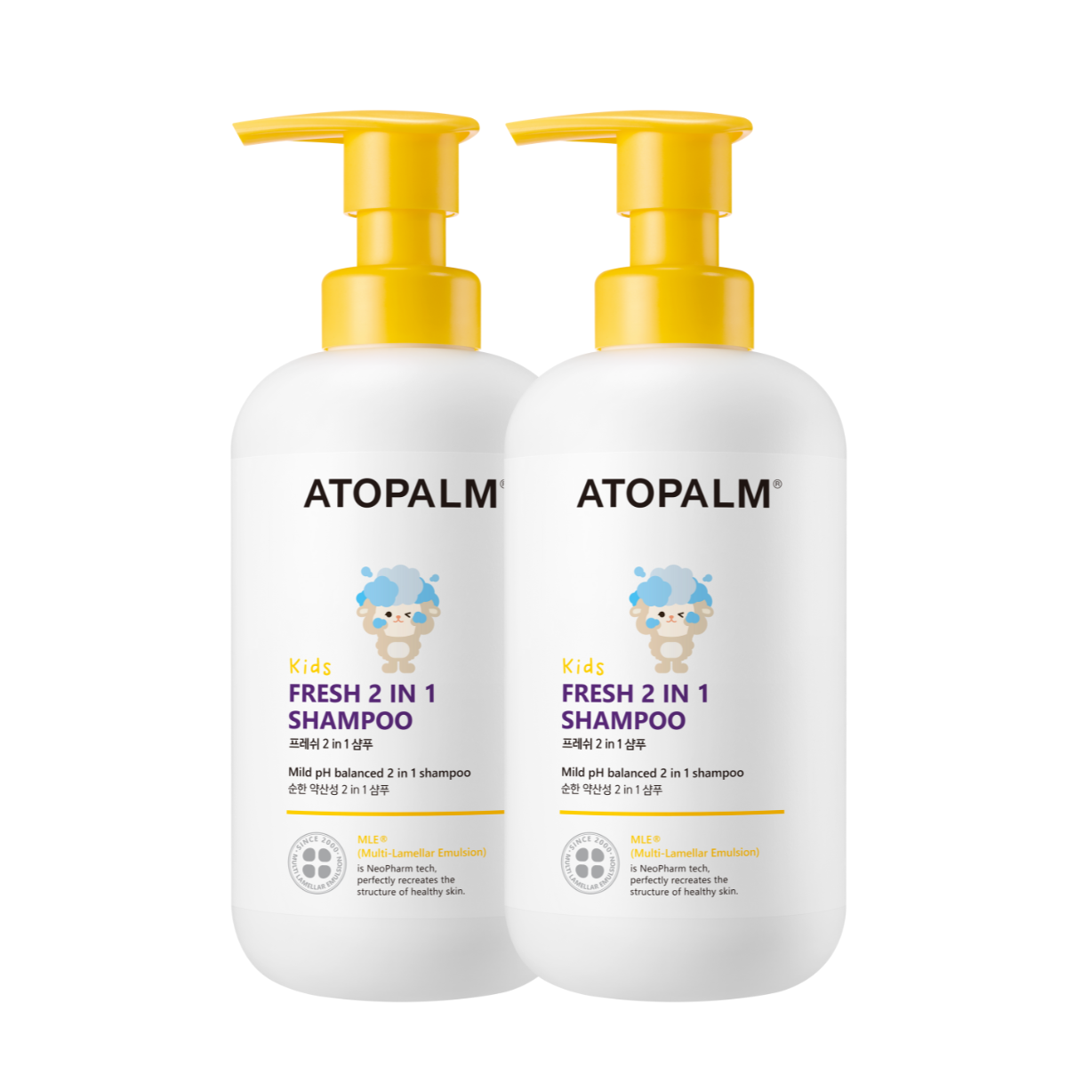 ATOPALM Fresh 2 in 1 Shampoo [Bundle of 2]