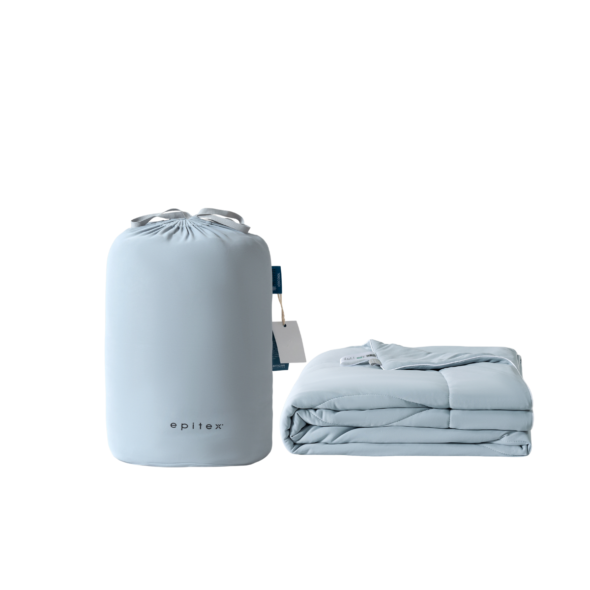 Epitex Softicool Icecool Queen Blanket - Haze Blue