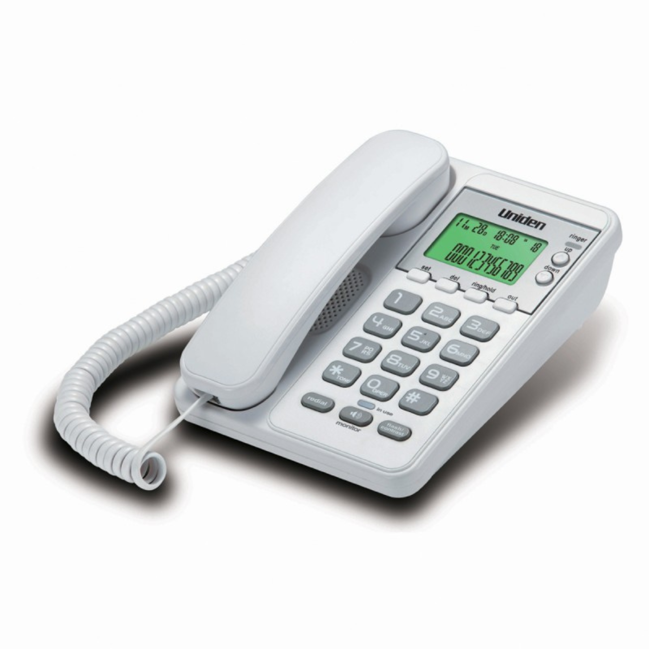 UNIDEN CID One Way Speakerphone Corded Phone (AS6404 WH) UNIDEN CID One Way Speakerphone Corded Phone (AS6404 WH)