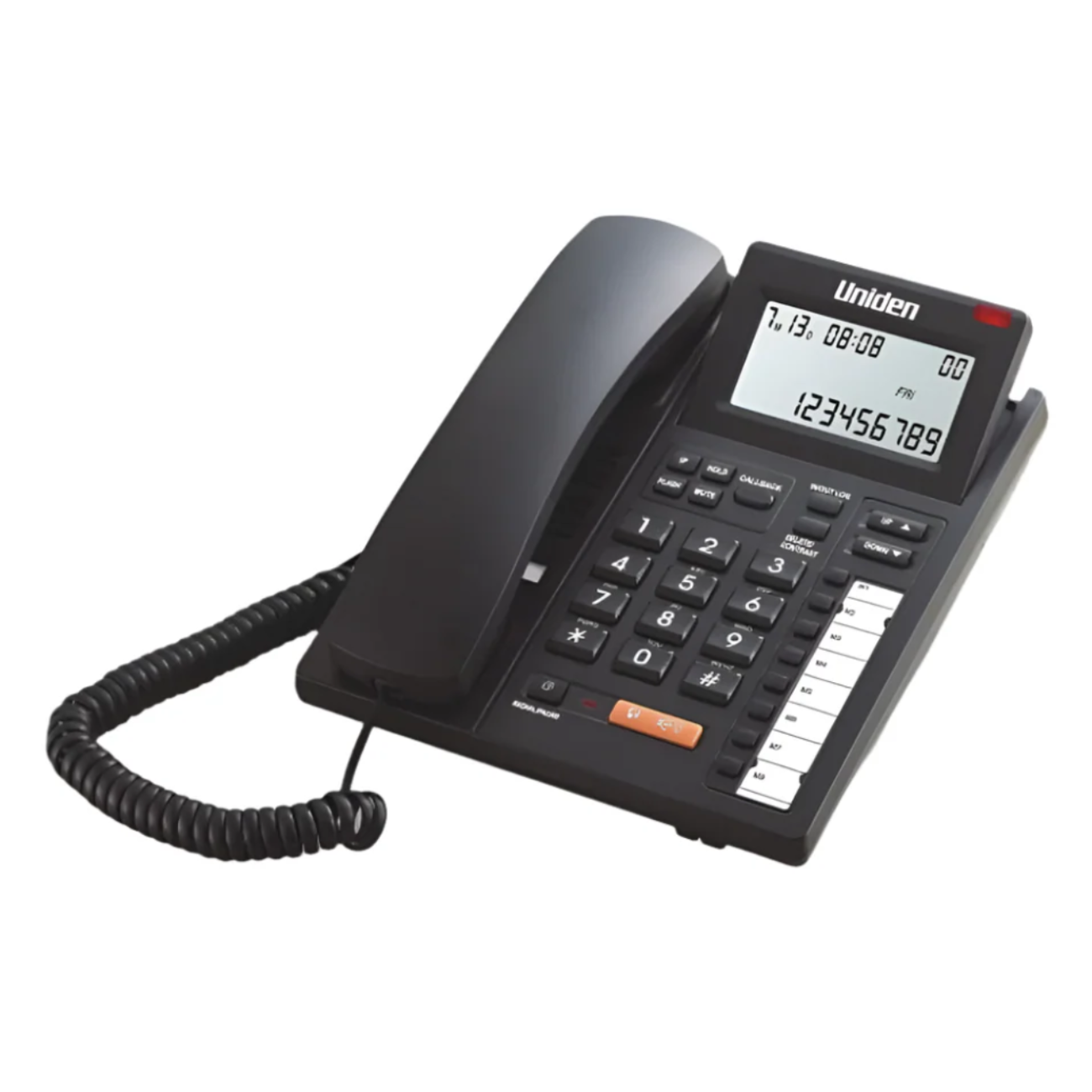 UNIDEN LCD Corded Phone Music On Hold Function (AS7411 BK) UNIDEN LCD Corded Phone Music On Hold Function (AS7411 BK)