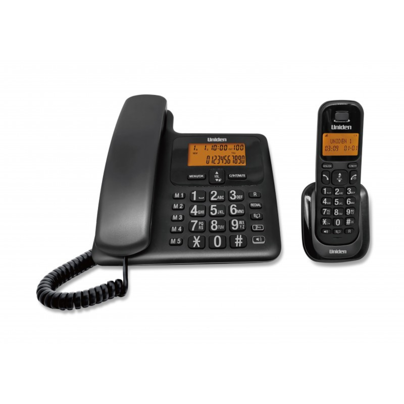 UNIDEN Combo Dect Phone with Big Display Big Keypad & Speaker UNIDEN Combo Dect Phone with Big Display Big Keypad & Speaker