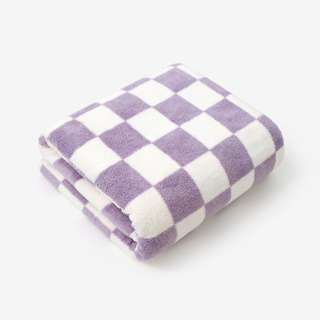 Sweet Home Big Plaid Bath Towel - Purple