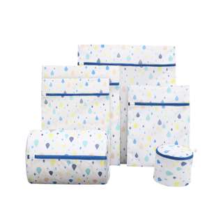Sweet Home Mesh Laundry Net Bags Water Droplet - 6 Pieces/Set