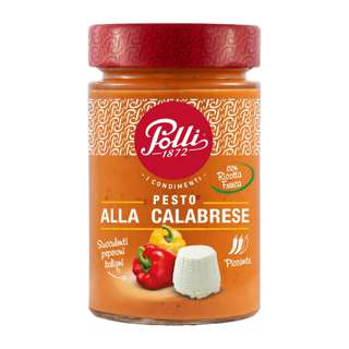 Polli Red Pesto Sauce - Calabrese Peppers Polli Red Pesto Sauce - Calabrese Peppers