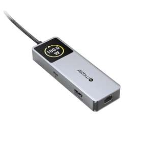 Mazer Infinite Hub Ai USB C Hub 7in1 with Smart Display, Grey