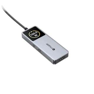 Mazer Infinite Hub Ai USB C Hub 6in1 with Smart Display, Grey