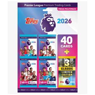 TOPPS Premier League 2026 Trading Cards MEGA Multipack